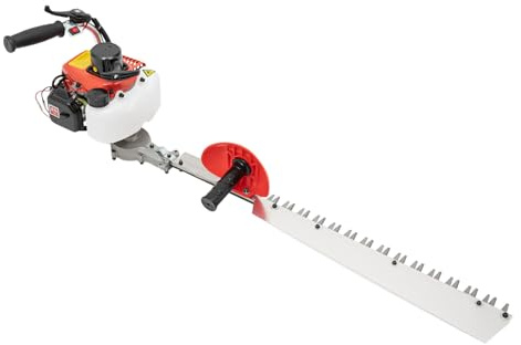 Cortasetos de gasolina de 22,5 cc, 650 W, 2 tiempos, 7500 rpm, herramienta de recortadora de jardín con embudo, gafas protectoras y guantes, para hogares, patios, jardines