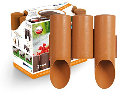 Cellfast 34-013 Palissade de Jardin 3 Maxi en Bois pour Un Assemblage Facile de Plusieurs Formes 24,2 cm x 2,1 m