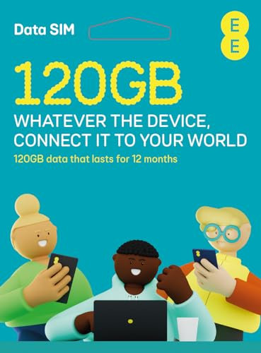EE PAYG SIM card preloaded with 120GB of Data