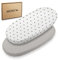 MOYO Baby Spannbettlaken 90x55 cm I 2er Set I Bettwäsche in Grau I Atmungsaktive Spannbettlaken Babybett I Matratzenbezug für Beistellbett & Kinderwagen I Bettbezug für runde & eckige Matratzen