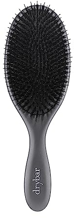 Drybar Brosses à cheveux en poils – La gamme Flat Mate || Brosse en poils de sanglier fabriquée à la main, poils de sanglier et nylon de qualité supérieure, bois de hêtre importé léger, aide à
