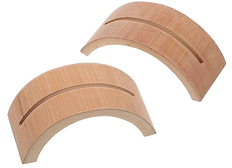 Alipis 2pcs Bamboo Fan Display Rack Shelf Storage Holder Round Fan Bracket Antique Display Stand for Living Decoration