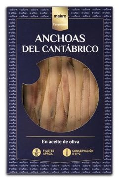 Anchoas del Cantábrico METRO Chef – En Aceite de Oliva | Disponibles en Tarro, Tarrina y Lata | (3 PAQUETES, Anchoa del Cantábrico en Aceite de Oliva 60g)