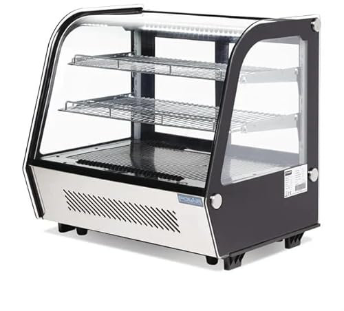 Polar G-Series Energy Efficient Countertop Food Display Fridge Black, 120Ltr