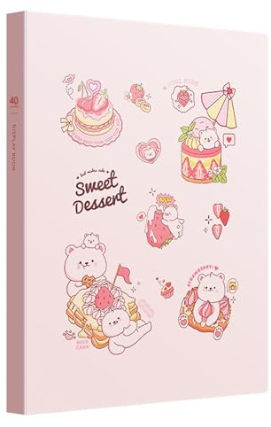 DOINEUFL Carpeta de certificados A4 para niñas, carpeta personalizada con 40 fundas, bonita carpeta para documentos para guardar certificados y documentos de forma segura