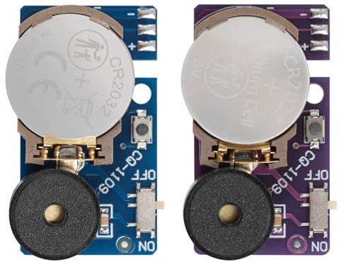 Cricket Noise Maker Pranks, Hidden Sound Prank Gadgets Cricket Noise Maker with 16 Sounds Small Size Beeping Prank Device for Home Party School (Blue+Purple)