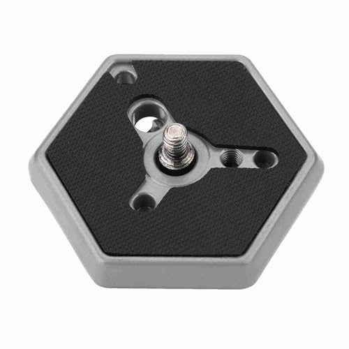 Hexagonal Quick Release Plate 03014 with 1/4 Inch Screw Universal Camera Accessory for RC0 Quick Release System Compatible with 3038 3039 3047 3055 3055S 3063 Replaces 3049