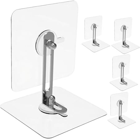 SOIMISS Juegos de Correas Adhesivas Antivuelco en Acrílico y Acero Inoxidable Diseño Versátil Kit de 5 Protección Segura para Bebés para Muebles para Armarios y Cómodas