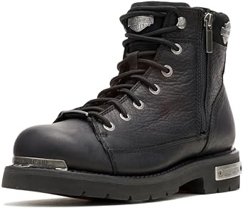 Harley-Davidson Men's Chipman Leather Motorcycle Casual Boot, Black, 7