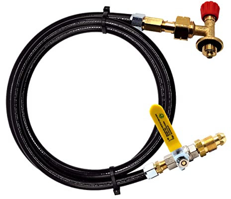 Set di ricarica per bombola di gas da campeggio GPL con adattatori GPL, 1 metro