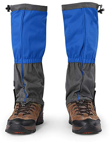 Wakects 1 Paar Schneegamaschen Wandergamaschen, Gamaschen Schnee, Bein Gaiters Gamaschen, wasserdicht Klettern Gamaschen, Wandern Jagd Radsport (Blau)