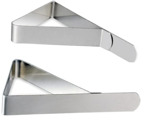 ULTECHNOVO Fermagli per Tovaglie Regolabili da 4,5 Cm in Acciaio Resistente, Morsetti Porta Tovaglia Antiscivolo per Picnic, Feste, Matrimoni – Confezione da 10 Pezzi