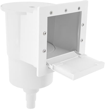 YOICUATGNA Piscina Skimmer con cesta de filtro y asa, material PP, con amplia apertura y boquilla de entrada, para paredes de piscina