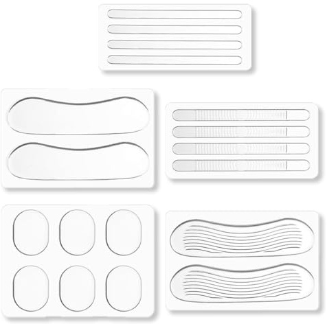 DLPRK 18 PCS Salvapunte in Gel per Scarpe, Solette Antiscivolo, Cuscinetti per Scarpe con Tacco, Inserti in Silicone Trasparente (Trasparente)