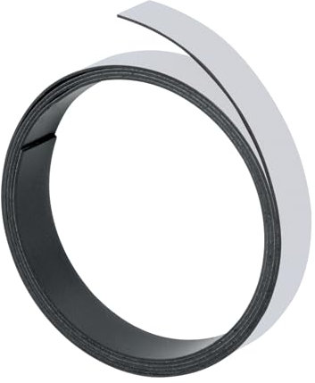 Franken M801 12 - Cinta magnética, 100 cm x 5 mm, grosor: 1 mm, color gris
