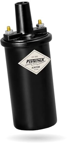 PerTronix Flame-Thrower Ignition Coil 40,000 Volt - 12V High Output Performance Ignition Coil, 3 Ohm Oil-Filled Canister, Black, Electronic Ignition Compatible - 40511
