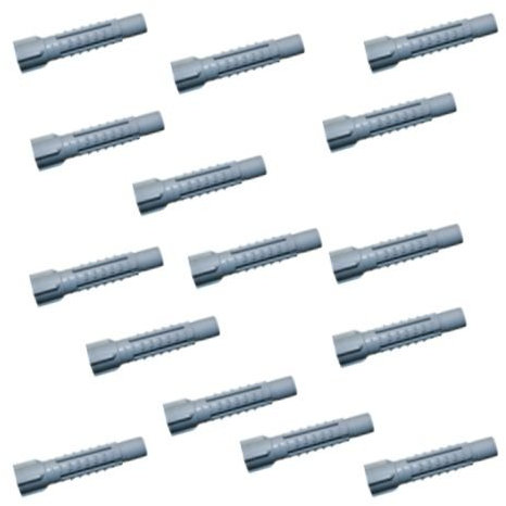 '100 x Plastic Hüfner Universal Dowel Plus – Universal Plug for use in Solid Materials and Hollow Building Materials – 6 mm – 6 mm