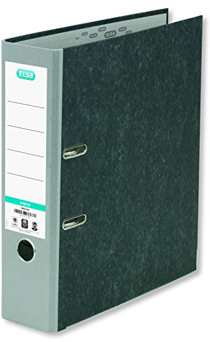 Elba Ordner A4, Smart Original Wolkenmarmor, 8 cm breit, grau, 1 Stück