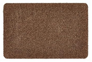 andiamo Fußmatte innen Samson – waschbare Schmutzfangmatte für den Innenbereich – rutschfeste & saugfähige Fußmatte aus Baumwolle, 50 x 80 cm, Braun