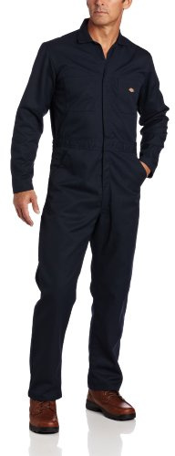 Dickies Mens Basic Blended Coverall Casual Pants, DK Navy S, Large-X-Large US