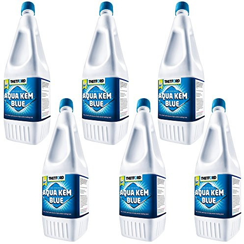 Thetford LOT 6 X Aqua KEM Blue 2L Produits WC Chimique Entretien Toilettes