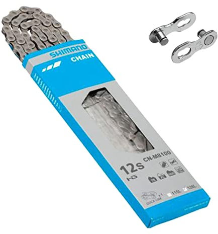 SHIMANO Unisex Cadena Xt M8100 12v 126 Es Kette, schwarz