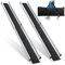 Cecaylie 2 x 105-183 cm Rollstuhlrampe, Aluminium Auffahrrampe, Rampe Rollstuhl bis 300 kg, Rollstuhlrampe Klappbar, Rollstuhlrampen, Treppenrampe für Rollstuhl,Teleskoprampe mit Textiltasche