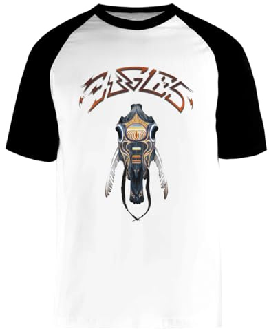 Jinbetee Il Batterista degli Eagles T-Shirt Bianca A Maniche Corte con Maglietta da Baseball Unisex