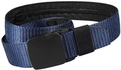 Ceinture d'argent de sécurité, Ceinture d'argent de Voyage, antivol pour Porte-Monnaie de Voyage cashsafe, Ceinture de sécurité pour Argent, Ceinture de sécurité pour Objets, Ceinture antivol, Azul
