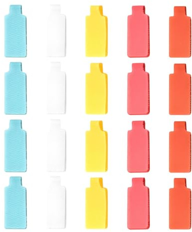 Étiquettes de cordon,étiquettes de câble Tags - 20X étiquettes de cordon,Identificateur de câbles, marqueurs de fils pour ordinateurs électroniques, organisation des fils et identification, couleurs a