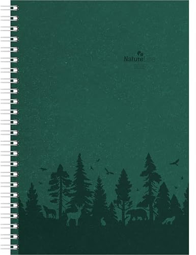 Alpha Edition - Wochenplaner Nature Line Forest Ringbuch 2026 – Taschenkalender A5 (15×21 cm) mit 128 Seiten & umweltfreundlichem Strukturpapier, Weekly-Planer mit Monatsübersichten & Notizbereichen