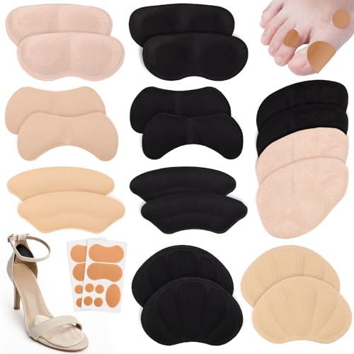 12 paire Coussinets Plantaires et pour Talons,Protection Talon Chaussure, Protege Talon, Semelle Chaussure Trop Grande, Anti Ampoule Pied, Coussin/Patch