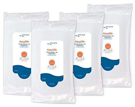 4 Packungen Wasserbetten Vinylpflegetücher Pflege Tücher Reinigungstücher Easylife