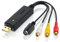 Aplic - USB Audio Video Grabber - Video-Formatwandler - Neue Software Windows 11 fähig - VHS - Videoadapter zur Bearbeitung Nachbearbeitung - vergoldete Kontakte