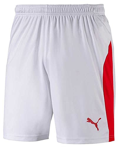 PUMA LIGA Pants - White/Red, 2X-Large