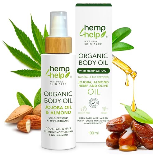 Ancient Egyptian Bio Hautöl – 100ml Jojoba, Mandel & Olivenöl | Cleopatra Rezept für Körper, Gesicht & Haare | Kaltgepresst, Vegan, Tierversuchsfrei, Tiefenhydration für trockene Haut & Anti-Aging