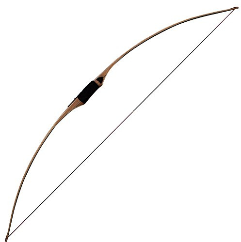 SAS Pioneer 68 Longbow Traditional Wood Long Bow Archery Target Hunting (Left Hand 50 pounds)
