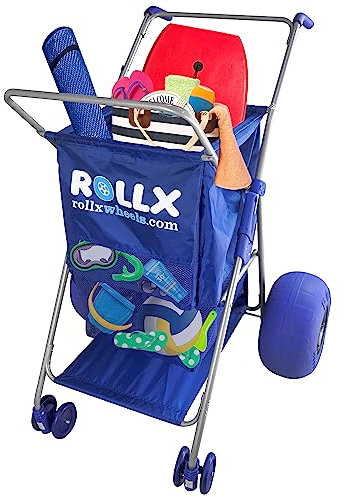 RollX Vikbar förvaring vagn strandvagn (ballonghjul)