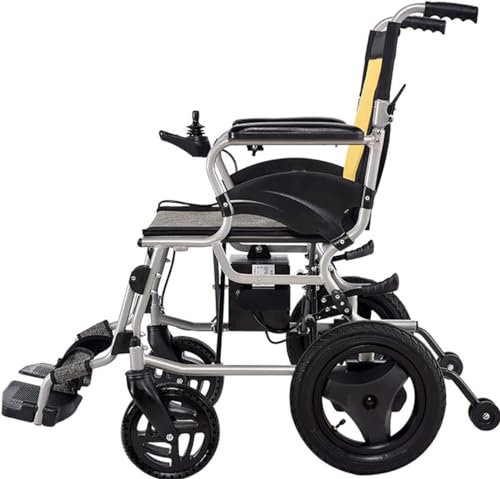 Silla De Ruedas Eléctrica, Ligeras Y Plegables Silla De Ruedas Ortopédica Silla De Ruedas Autopropulsable con Joystick Tránsito Presidente De Viaje para Personas Mayores