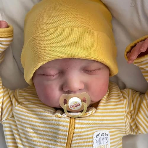 BABESIDE Reborn Baby Junge – 20 Zoll weiche, Lebensechte Babypuppen, Vollvin-ylkörper, Real Reborn Puppe, Schlafender Junge, mit Geschenkbox für Kinder ab 3 Jahren