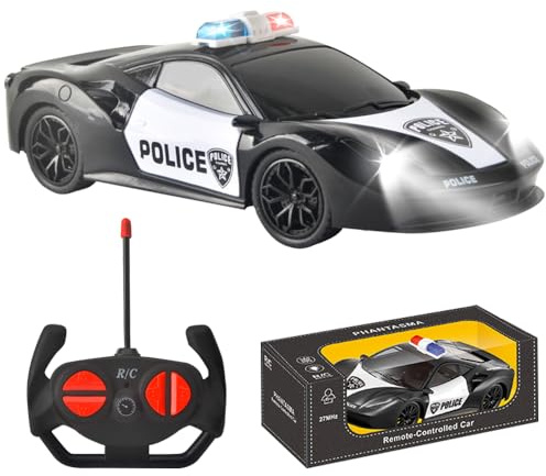 Mineup Voiture Télécommandée Drift 1:22 RC, Police avec Télécommandes, Course à Grande Vitesse, Dérive RC pour Les Garçons et Enfants