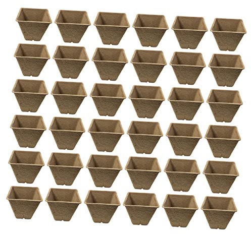 ifundom 100pièces Pot De Pépinière Papier Perforé pour Plantation De Jardin Tasse De Pépinière De Plantation Lot