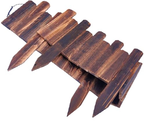Kichvoe Recinzione Paesaggistica in Legno Flessibile per Giardino, Bordatura del Prato Alta 15/20 Cm X 120 Cm Protezione Anticorrosione, Facile da Installare e Riutilizzabile per Aiuole