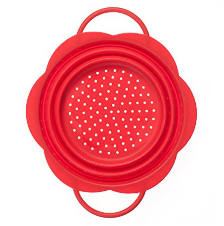 Folding sieve - small colour red