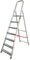 BTF - Escalera Tijera Plegable - 7 Peldaños en Aluminio - Escaleras Plegables Aluminio - Hecho en Europa - Portátil y Plegable. BTF-TJL107