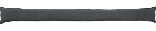Erwin Müller Zugluftstopper - Türstopper - Windstopper - Luftzugstopper - Windschutz - für Fenster und Türen - Premium-Qualität - mit Beschwerung - anthrazit - Größe 90x10 cm