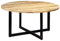vidaXL Mangoholz Massiv Esstisch Vintage Esszimmertisch Holztisch Küchentisch Speisetisch Tisch Massivholztisch Esszimmer Küche Rund 150x73cm Eisen