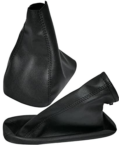 AERZETIX - C57866 - Schalthebel bag - schaltsack - schaltmanschette und handbremssack - kompatibel mit Opel Astra H von 2004 bis 2010 - farbe : schwarz - aus kunstleder