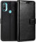 AMAZE!UK For Motorola Moto E20 / E30 / E40 Phone Case, Leather Flip Wallet Magnetic Closure Protective Book Cover (Black)