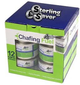 Sterling Saver 6 x 3.5 Hour Chafing Dish Fuel Gel Cans